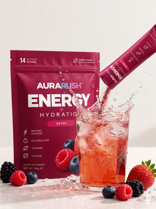 AuraRush™ Energy + Hydration – Енергия и хидратация в едно